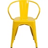 image:imageFlash Furniture Luna Commercial Grade Red Metal IndoorOutdoor Chair with ArmsYellow