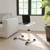 image:imageFlash Furniture Macon Black Adjustable Height Steel Mobile Computer DeskWhite