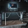 image:imageFlash Furniture Mallot Black Gaming Desk with Cup Holder Headphone Hook and MonitorSmartphone StandBlackWhite