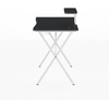 image:imageFlash Furniture Mallot Black Gaming Desk with Cup Holder Headphone Hook and MonitorSmartphone StandBlackWhite