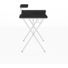 image:imageFlash Furniture Mallot Black Gaming Desk with Cup Holder Headphone Hook and MonitorSmartphone StandBlackWhite