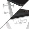 image:imageFlash Furniture Mallot Black Gaming Desk with Cup Holder Headphone Hook and MonitorSmartphone StandBlackWhite