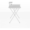 image:imageFlash Furniture Mallot Black Gaming Desk with Cup Holder Headphone Hook and MonitorSmartphone StandWhite