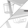 image:imageFlash Furniture Mallot Black Gaming Desk with Cup Holder Headphone Hook and MonitorSmartphone StandWhite
