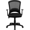 image:imageFlash Furniture Manny MidBack Designer Black Mesh Swivel Task Office Chair with Arms