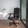 image:imageFlash Furniture Martha Washington Burgundy LeatherSoft Executive Swivel Office Chair with ArmsBlack Leathersoft