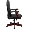 image:imageFlash Furniture Martha Washington Burgundy LeatherSoft Executive Swivel Office Chair with ArmsBlack Leathersoft