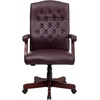 image:imageFlash Furniture Martha Washington Burgundy LeatherSoft Executive Swivel Office Chair with ArmsBurgundy Leathersoft