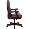 image:imageFlash Furniture Martha Washington Burgundy LeatherSoft Executive Swivel Office Chair with ArmsBurgundy Leathersoft