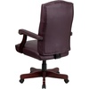 image:imageFlash Furniture Martha Washington Burgundy LeatherSoft Executive Swivel Office Chair with ArmsBurgundy Leathersoft