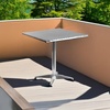 image:imageFlash Furniture Mellie 235 Square Aluminum IndoorOutdoor Table with BaseAluminum