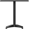 image:imageFlash Furniture Mellie 235 Square Aluminum IndoorOutdoor Table with BaseBlack