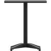 image:imageFlash Furniture Mellie 235 Square Aluminum IndoorOutdoor Table with BaseBlack