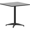 image:imageFlash Furniture Mellie 235 Square Aluminum IndoorOutdoor Table with BaseBlack