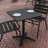 image:imageFlash Furniture Mellie 235 Square Aluminum IndoorOutdoor Table with BaseBlack