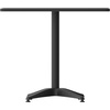 image:imageFlash Furniture Mellie 235 Square Aluminum IndoorOutdoor Table with BaseBlack