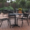 image:imageFlash Furniture Mellie 235 Square Aluminum IndoorOutdoor Table with BaseBlack
