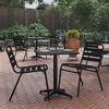 image:imageFlash Furniture Mellie 235 Square Aluminum IndoorOutdoor Table with BaseBlack