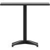 image:imageFlash Furniture Mellie 235 Square Aluminum IndoorOutdoor Table with BaseBlack