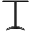 image:imageFlash Furniture Mellie 235 Square Aluminum IndoorOutdoor Table with BaseBlack