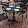 image:imageFlash Furniture Mellie 235 Square Aluminum IndoorOutdoor Table with BaseBlack