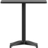 image:imageFlash Furniture Mellie 235 Square Aluminum IndoorOutdoor Table with BaseBlack