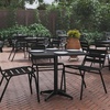 image:imageFlash Furniture Mellie 235 Square Aluminum IndoorOutdoor Table with BaseBlack