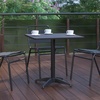 image:imageFlash Furniture Mellie 235 Square Aluminum IndoorOutdoor Table with BaseBlack