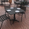 image:imageFlash Furniture Mellie 235 Square Aluminum IndoorOutdoor Table with BaseBlack