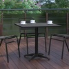 image:imageFlash Furniture Mellie 235 Square Aluminum IndoorOutdoor Table with BaseBlack