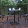 image:imageFlash Furniture Mellie 235 Square Aluminum IndoorOutdoor Table with BaseBlack