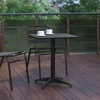 image:imageFlash Furniture Mellie 235 Square Aluminum IndoorOutdoor Table with BaseBlack