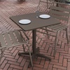 image:imageFlash Furniture Mellie 235 Square Aluminum IndoorOutdoor Table with BaseBronze