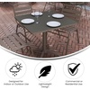 image:imageFlash Furniture Mellie 235 Square Aluminum IndoorOutdoor Table with BaseBronze