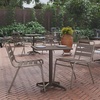 image:imageFlash Furniture Mellie 235 Square Aluminum IndoorOutdoor Table with BaseBronze