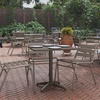 image:imageFlash Furniture Mellie 235 Square Aluminum IndoorOutdoor Table with BaseBronze
