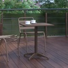 image:imageFlash Furniture Mellie 235 Square Aluminum IndoorOutdoor Table with BaseBronze