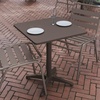 image:imageFlash Furniture Mellie 235 Square Aluminum IndoorOutdoor Table with BaseBronze