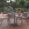 image:imageFlash Furniture Mellie 235 Square Aluminum IndoorOutdoor Table with BaseBronze