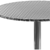 image:imageFlash Furniture Mellie Commercial Grade 315 Round Aluminum IndoorOutdoor Table with BaseAluminum