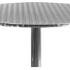 image:imageFlash Furniture Mellie Commercial Grade 315 Round Aluminum IndoorOutdoor Table with BaseAluminum