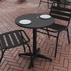 image:imageFlash Furniture Mellie Commercial Grade 315 Round Aluminum IndoorOutdoor Table with BaseBlack