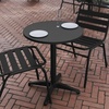 image:imageFlash Furniture Mellie Commercial Grade 315 Round Aluminum IndoorOutdoor Table with BaseBlack