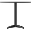 image:imageFlash Furniture Mellie Commercial Grade 315 Round Aluminum IndoorOutdoor Table with BaseBlack