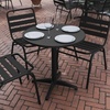image:imageFlash Furniture Mellie Commercial Grade 315 Round Aluminum IndoorOutdoor Table with BaseBlack