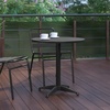 image:imageFlash Furniture Mellie Commercial Grade 315 Round Aluminum IndoorOutdoor Table with BaseBlack