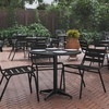 image:imageFlash Furniture Mellie Commercial Grade 315 Round Aluminum IndoorOutdoor Table with BaseBlack