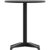 image:imageFlash Furniture Mellie Commercial Grade 315 Round Aluminum IndoorOutdoor Table with BaseBlack