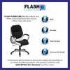 image:imageFlash Furniture MidBack Black and White LeatherSoft Executive Swivel Office Chair with Arms