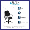image:imageFlash Furniture MidBack Black and White LeatherSoft Executive Swivel Office Chair with Arms